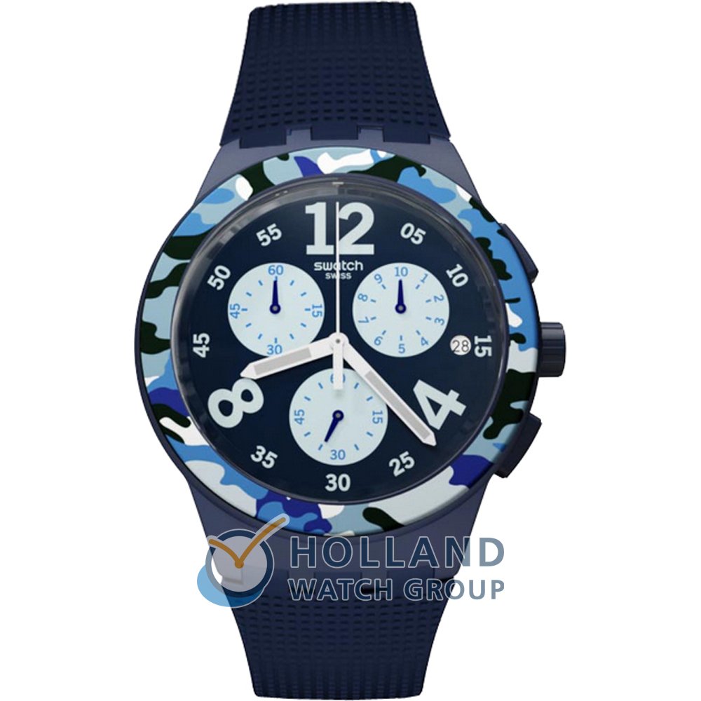Orologio Swatch New Chrono Plastic SUSN414 Camoblu