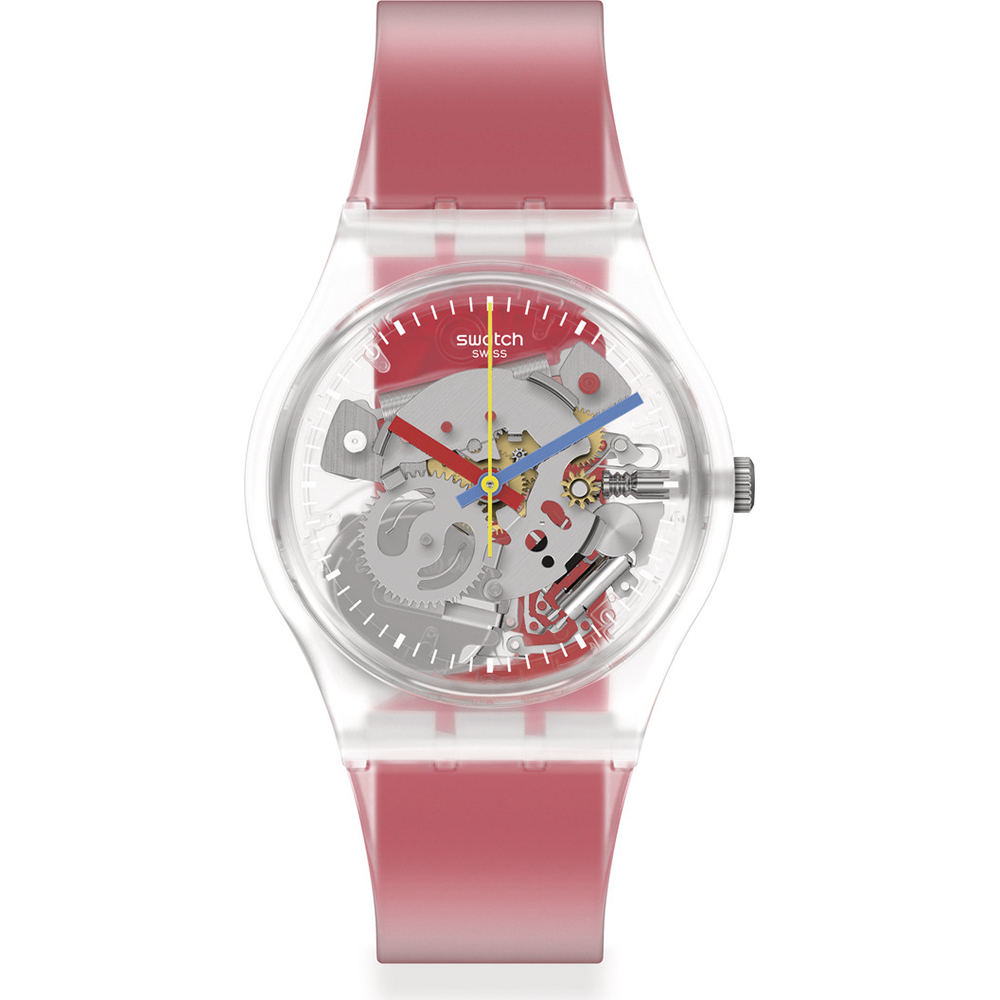 Orologio Swatch Standard Gents GE292 Clearly Red Striped
