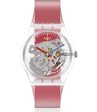 Orologio Swatch Gli Originali GE292 Clearly Red Striped • EAN:  7610522847682 • Orologio.it