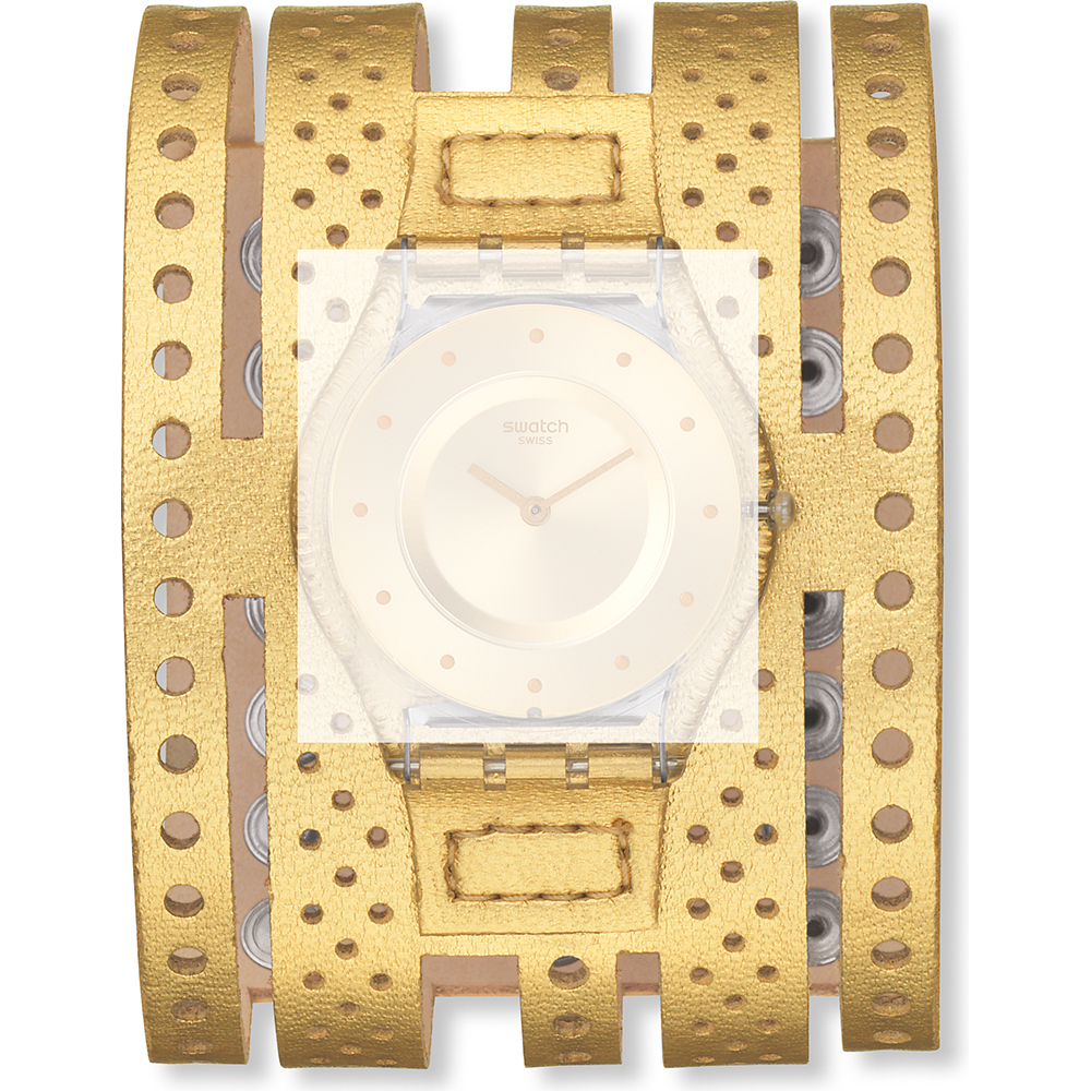 Cinturino Swatch ASFK384 Dorata • Rivenditore ufficiale • Orologio.it