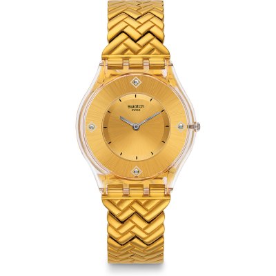 Orologio Swatch Skin SFE106G Golden Street