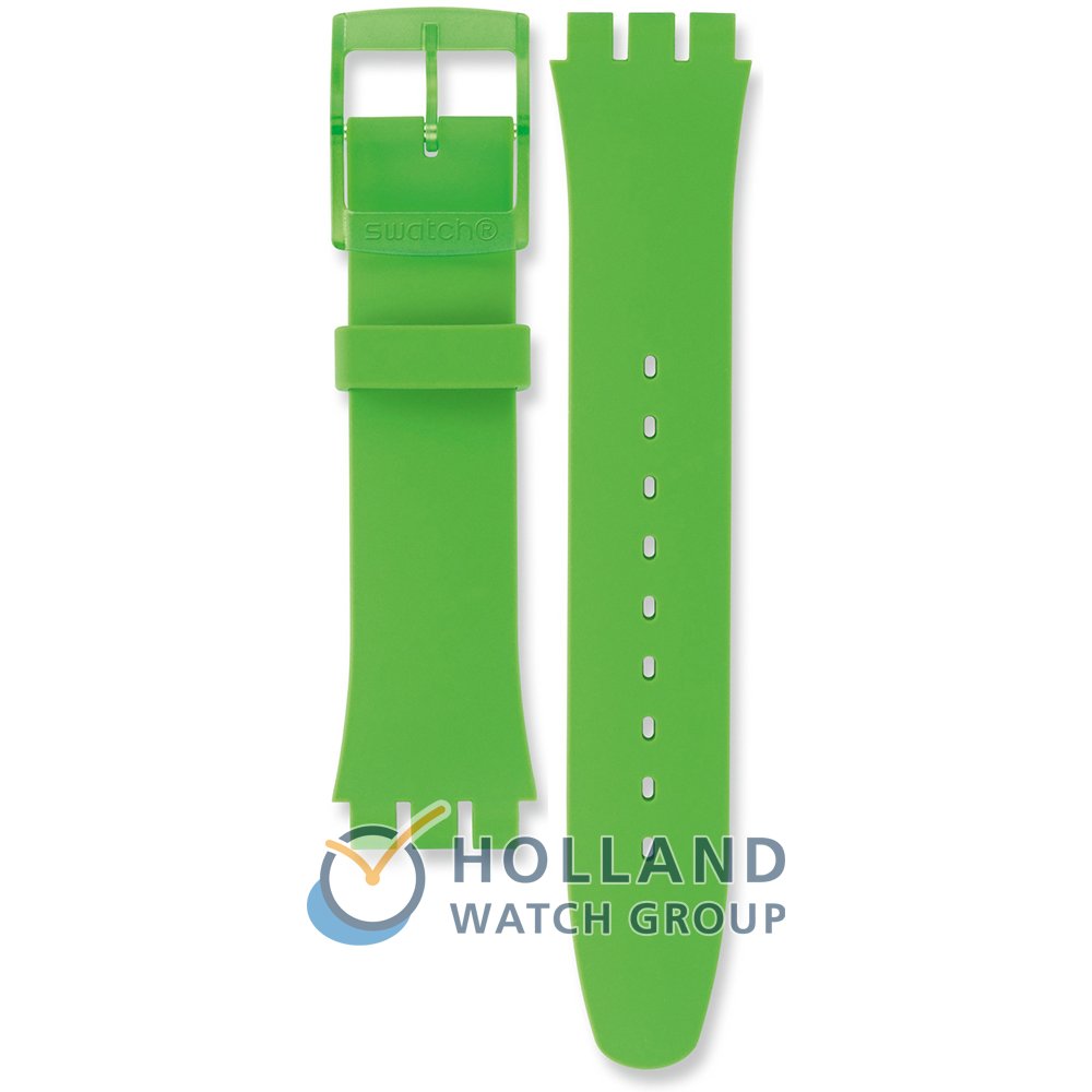 Cinturino Swatch ASUOG103 Green Lacquered • Rivenditore ufficiale • Orologio .it