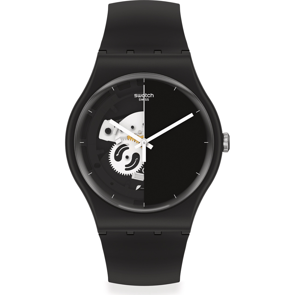 Orologio Swatch NewGent SO32B107 Live Time Black