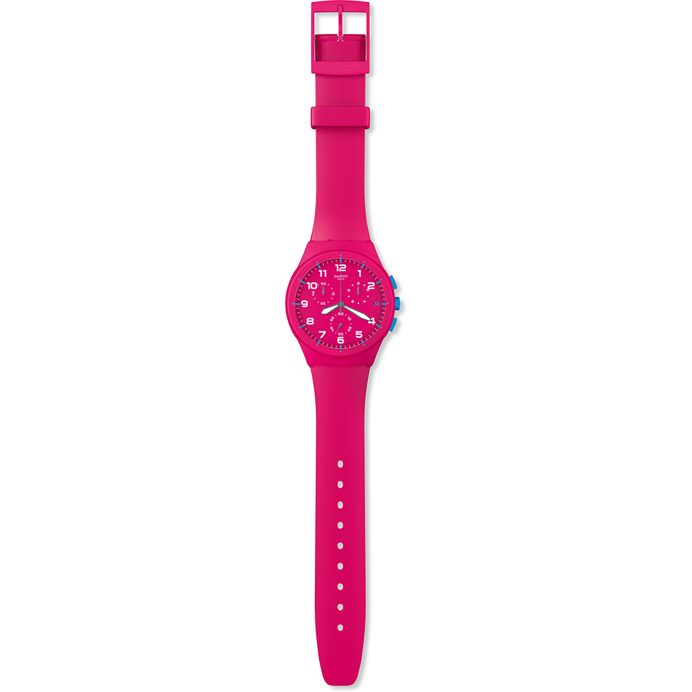 Orologio Swatch New Chrono Plastic SUSR401 Pink Frame