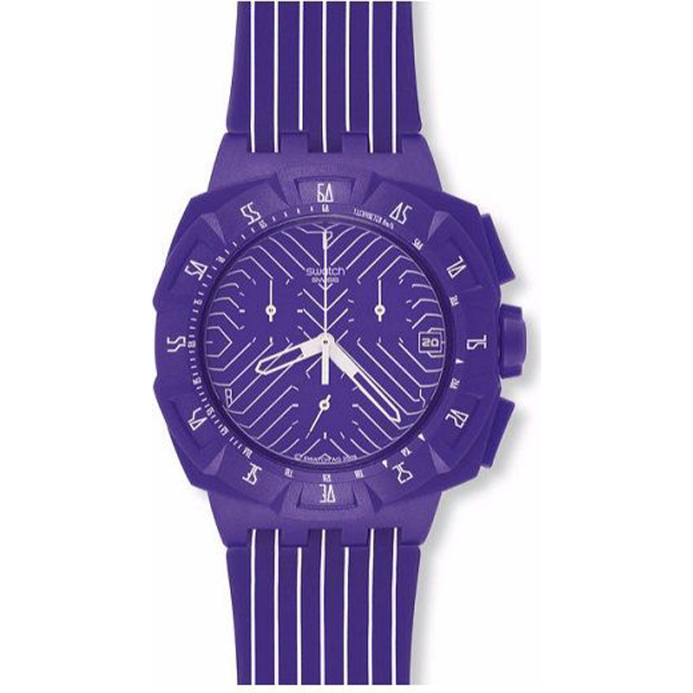 Orologio Swatch Chrono Plastic SUIV401 Purple Run