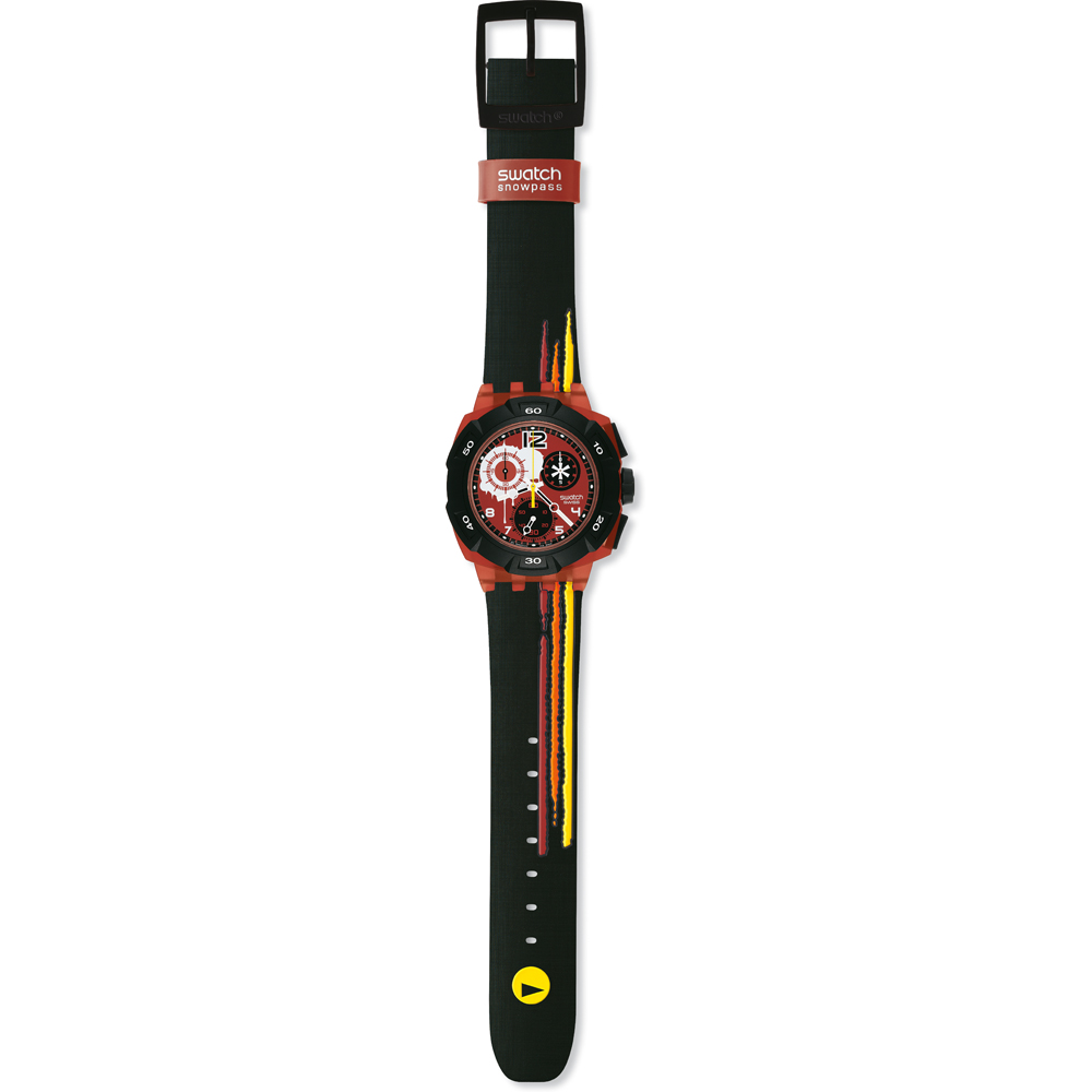 Orologio Swatch Chrono Plastic SUKR100 Reddish Black