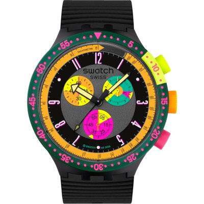 Orologio Swatch Big Bold SB02B104 Neon Seppia