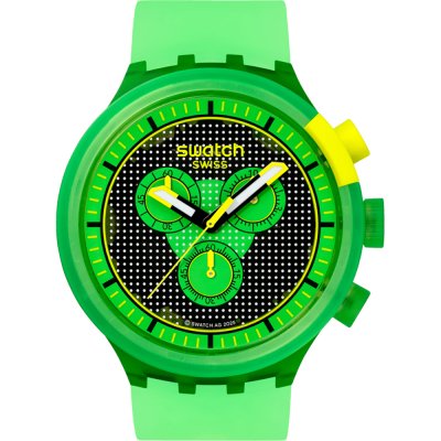 Orologio Swatch Big Bold SB02G100 Glowingly Green