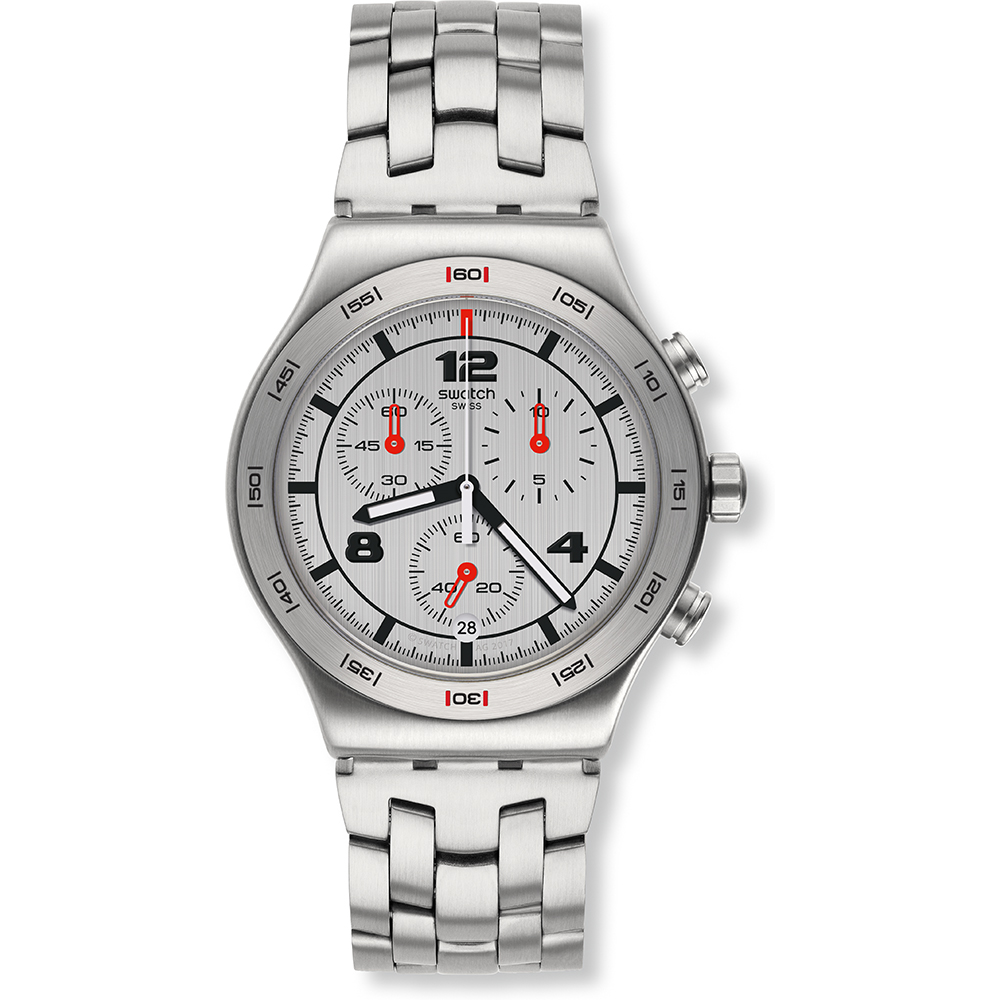 Orologio Swatch Irony - Chrono New YVS447G Silver Again