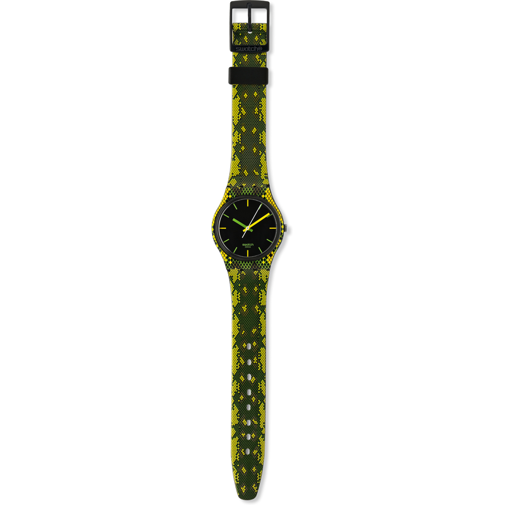 Orologio Swatch Standard Gents GB253 Snaky Green