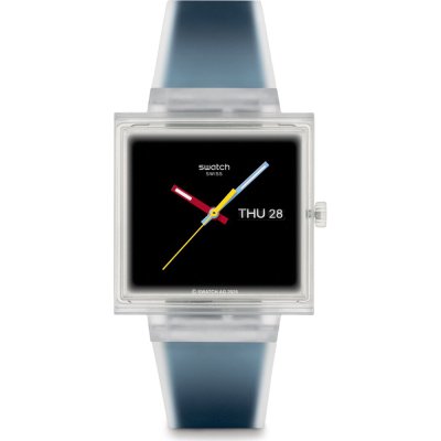 Orologio Swatch What If - Square SO38K700 What If... Jelly see thru black?