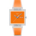 Orologio Swatch What If - Square SO38K704 What If... Jelly see thru orange?