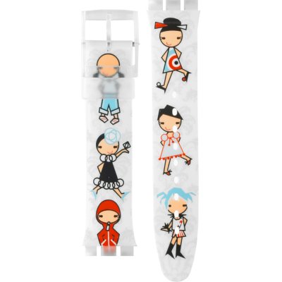 Cinturino Swatch Plastic - Touch - STA/STB/STG ASTGK103 STGK103 Dressin' Day