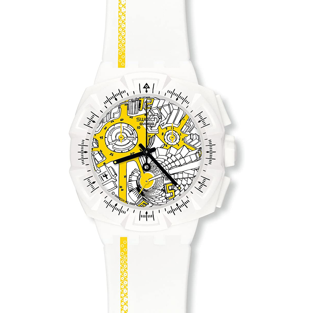 Orologio Swatch Chrono Plastic SUIW410 Street Map Yellow