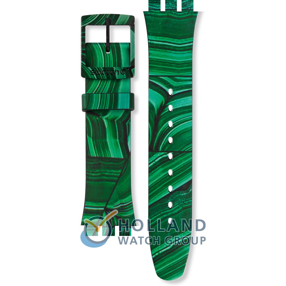 Cinturino Swatch ASUOB122 Marmora Verde • Rivenditore ufficiale •  Orologio.it