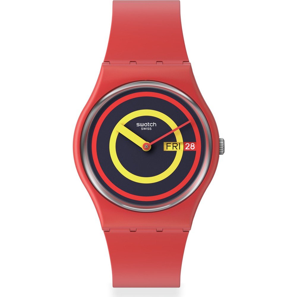 Orologio Swatch Standard Gents SO28R702 Concentric Red