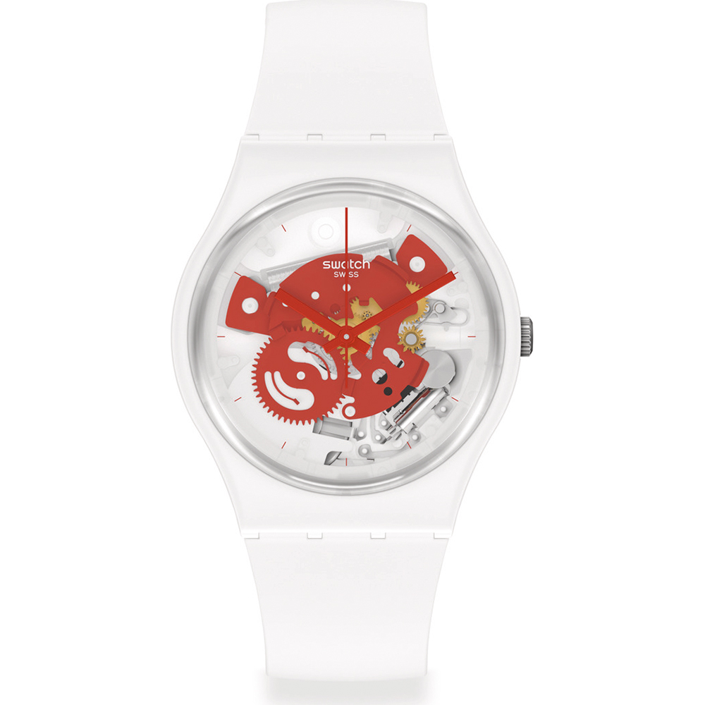 Orologio Swatch Standard Gents SO31W104 Time to red small