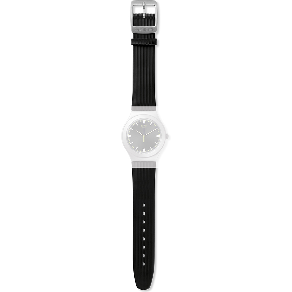 Cinturino Swatch AYGS1008 Bello Nero • Rivenditore ufficiale • Orologio.it