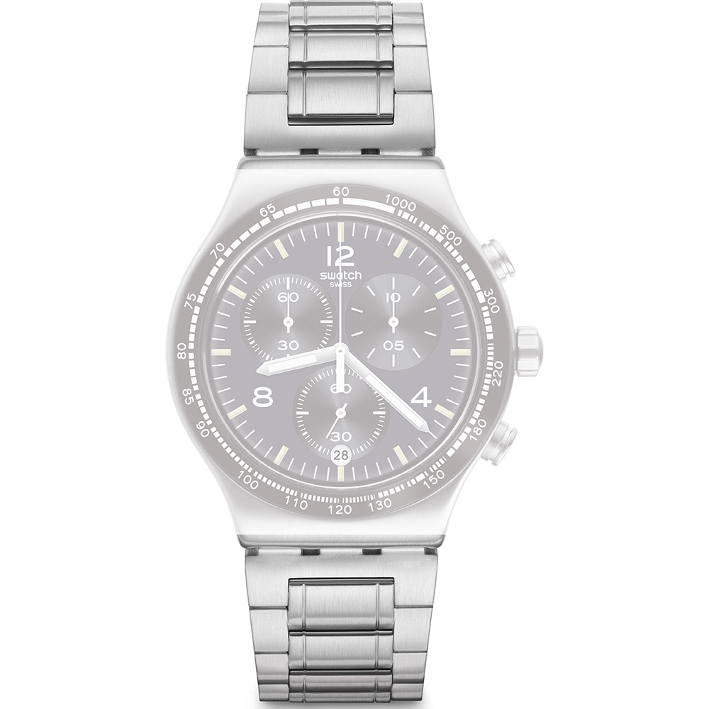 Cinturini Per Orologi In Acciaio Inossidabile 316L Massiccio, Argento - Foto 4