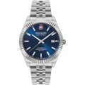 Swiss Military Hanowa SMWGL0002110 – Orologio Uomo Automatico Svizzero Cassa 41mm Acciaio Oro Quadrante Nero Vetro Zaffiro