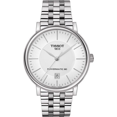 Tissot T0354071103100 Orologio Uomo Automatico, Cassa Acciaio 39mm, Quadrante Argento, Vetro Zaffiro, Cinturino Acciaio, 10 Bar