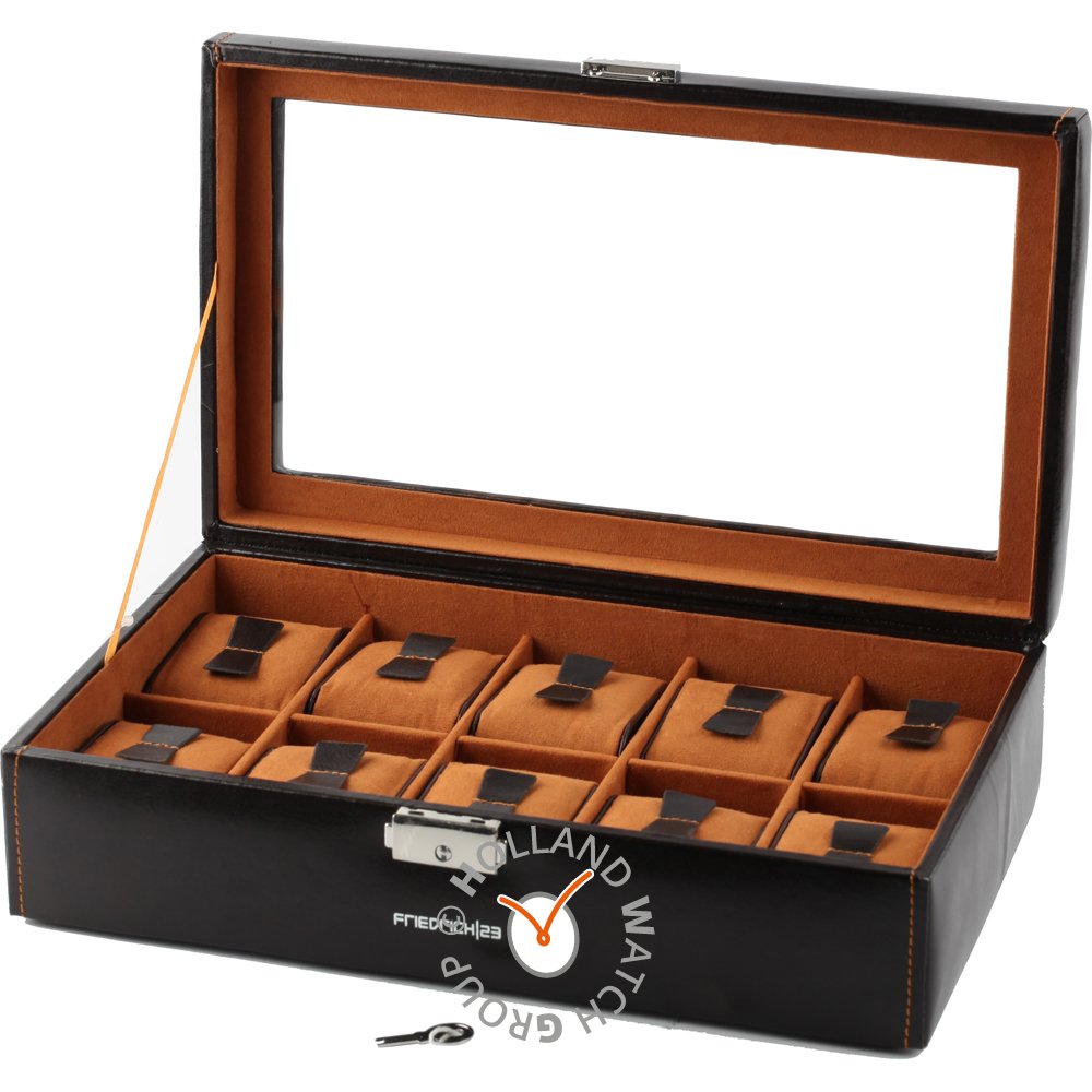 Scatola porta-orologi HWG Accessories bond-10-Brown1 Watch storage box