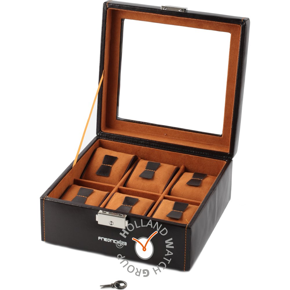 Scatola porta-orologi HWG Accessories bond-6-brown1 Watch storage box